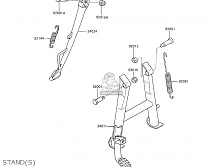 STAND(S) - ZX500B3 GPX500R 1990 AUSTRIA