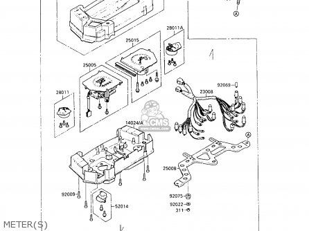 METER(S) - ZX500B3 GPX500R 1990 AUSTRIA