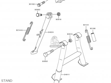 STAND - ZX500C1 ZZR500 1990 AUSTRIA NR