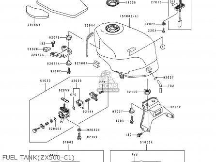 FUEL TANK(ZX500-C1) - ZX500C1 ZZR500 1990 AUSTRIA NR