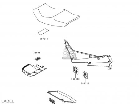 LABEL - ZX500C1 ZZR500 1990 AUSTRIA NR