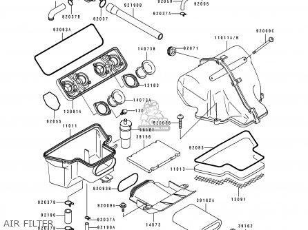 Kawasaki ZX500C2 ZZR500 1991 AUSTRIA NR parts lists and schematics