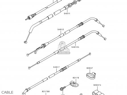 CABLE - ZX500C2 ZZR500 1991 AUSTRIA NR