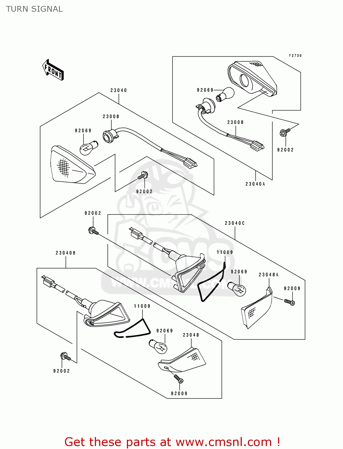 TURN SIGNAL ZX500C3 ZZR500 1992 AUSTRIA