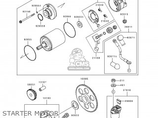 STARTER MOTOR - ZX500C3 ZZR500 1992 AUSTRIA