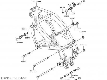 FRAME FITTING - ZX500C3 ZZR500 1992 AUSTRIA