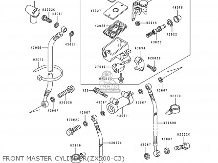 FRONT MASTER CYLINDER(ZX500-C3) - ZX500C3 ZZR500 1992 AUSTRIA