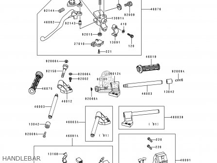 HANDLEBAR - ZX500C3 ZZR500 1992 AUSTRIA
