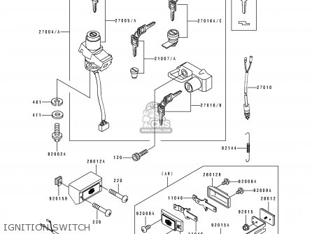 IGNITION SWITCH - ZX500C3 ZZR500 1992 AUSTRIA