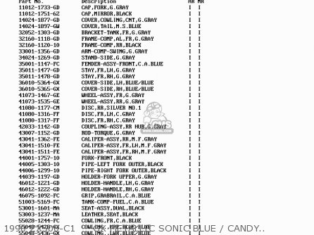 1990 ZX500-C1     GX METALLIC SONIC BLUE / CANDY ATLANTIC BL - ZX500C3 ZZR500 1992 AUSTRIA