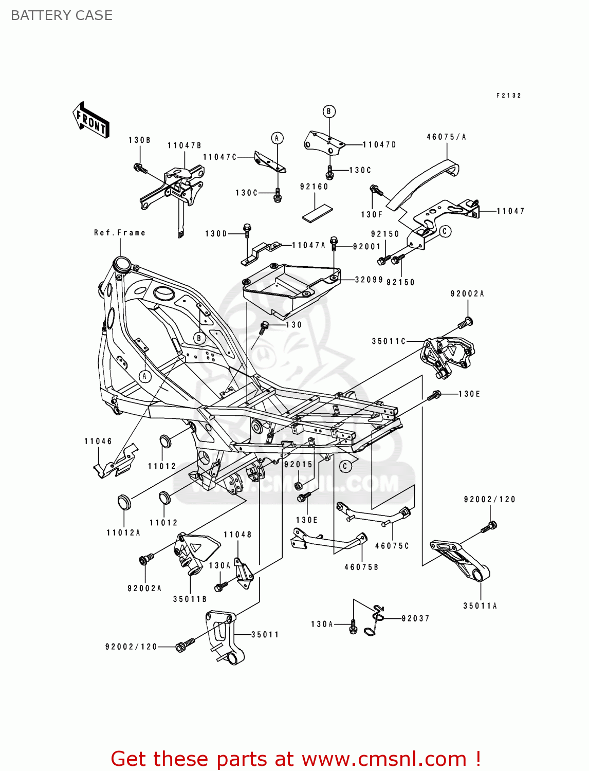 BATTERY CASE ZX500D1 ZZR550 1993 AUSTRIA GR