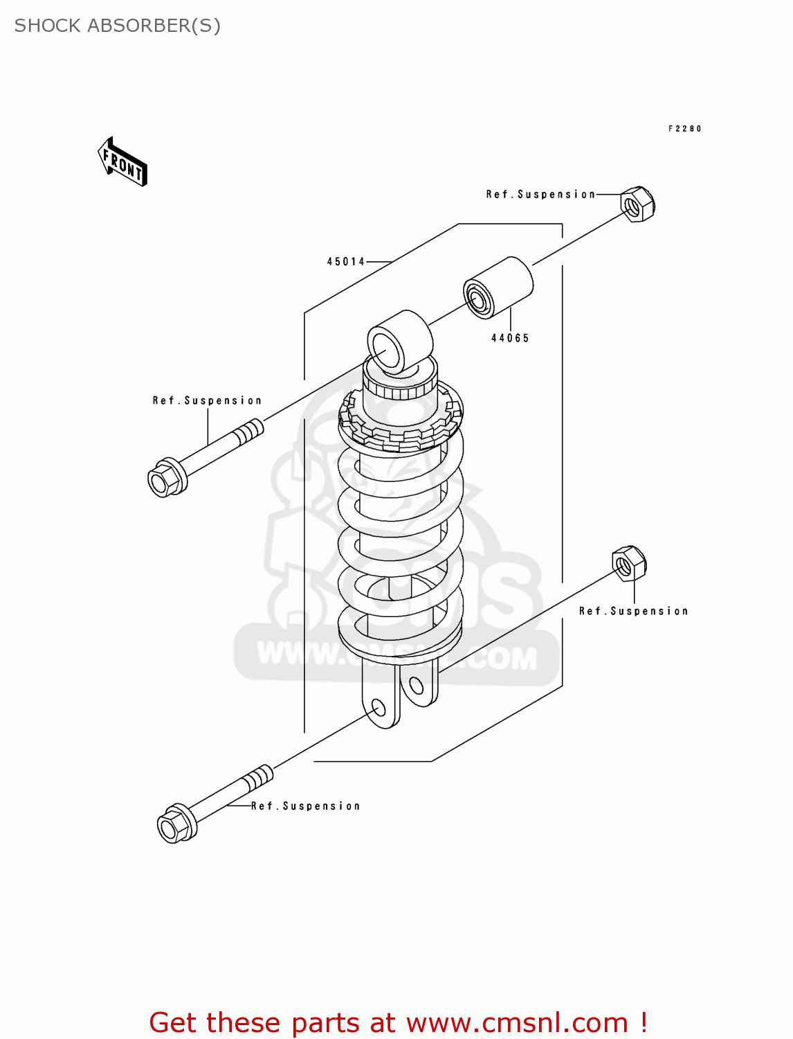 SHOCK ABSORBER(S) ZX500D1 ZZR550 1993 AUSTRIA GR