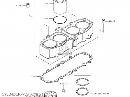 CYLINDER/PISTON(S) - ZX500D1 ZZR550 1993 AUSTRIA GR