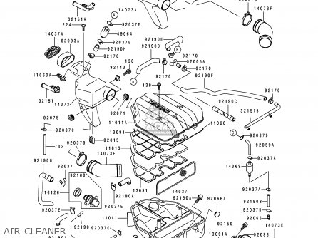 AIR CLEANER - ZX500D1 ZZR550 1993 AUSTRIA GR