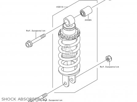 SHOCK ABSORBER(S) - ZX500D1 ZZR550 1993 AUSTRIA GR