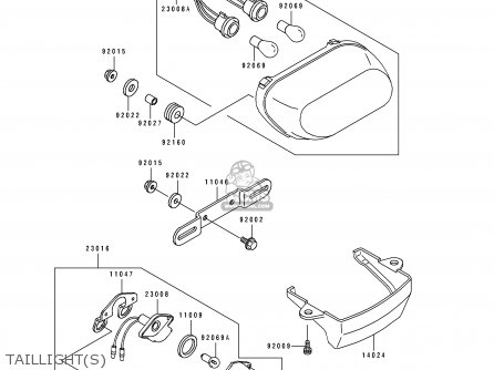 TAILLIGHT(S) - ZX500D1 ZZR550 1993 AUSTRIA GR