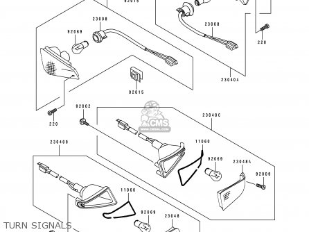 TURN SIGNALS - ZX500D1 ZZR550 1993 AUSTRIA GR
