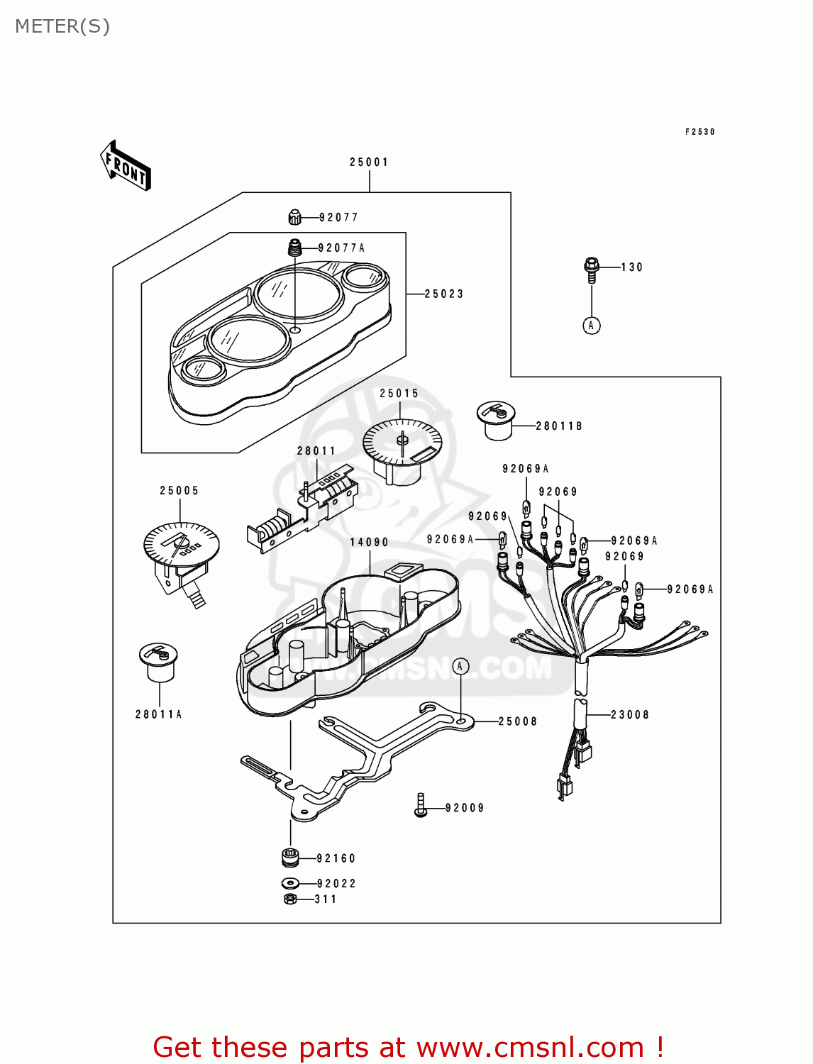 METER(S) ZX500D2 ZZR550 1994 AUSTRIA
