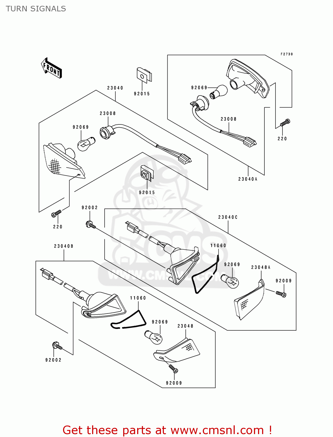 TURN SIGNALS ZX500D2 ZZR550 1994 AUSTRIA