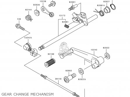 GEAR CHANGE MECHANISM - ZX500D2 ZZR550 1994 AUSTRIA