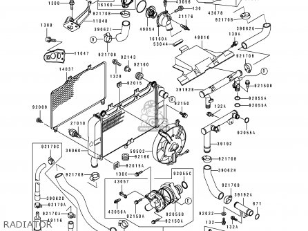 RADIATOR - ZX500D2 ZZR550 1994 AUSTRIA