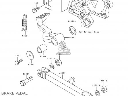 BRAKE PEDAL - ZX500D2 ZZR550 1994 AUSTRIA