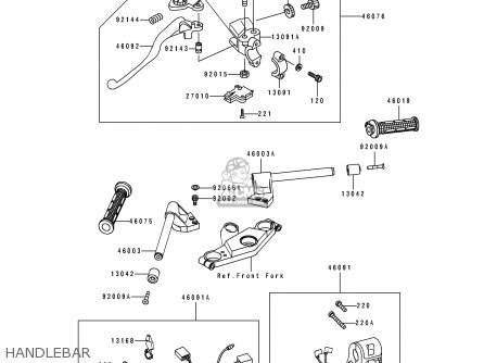 HANDLEBAR - ZX500D2 ZZR550 1994 AUSTRIA
