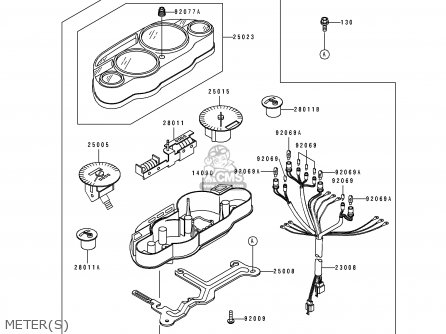 METER(S) - ZX500D2 ZZR550 1994 AUSTRIA
