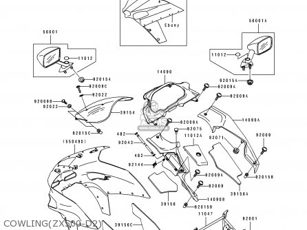COWLING(ZX500-D2) - ZX500D2 ZZR550 1994 AUSTRIA