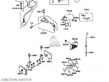 IGNITION SWITCH - ZX550A3 GPZ550 1986 EUROPE UK FR FG GR