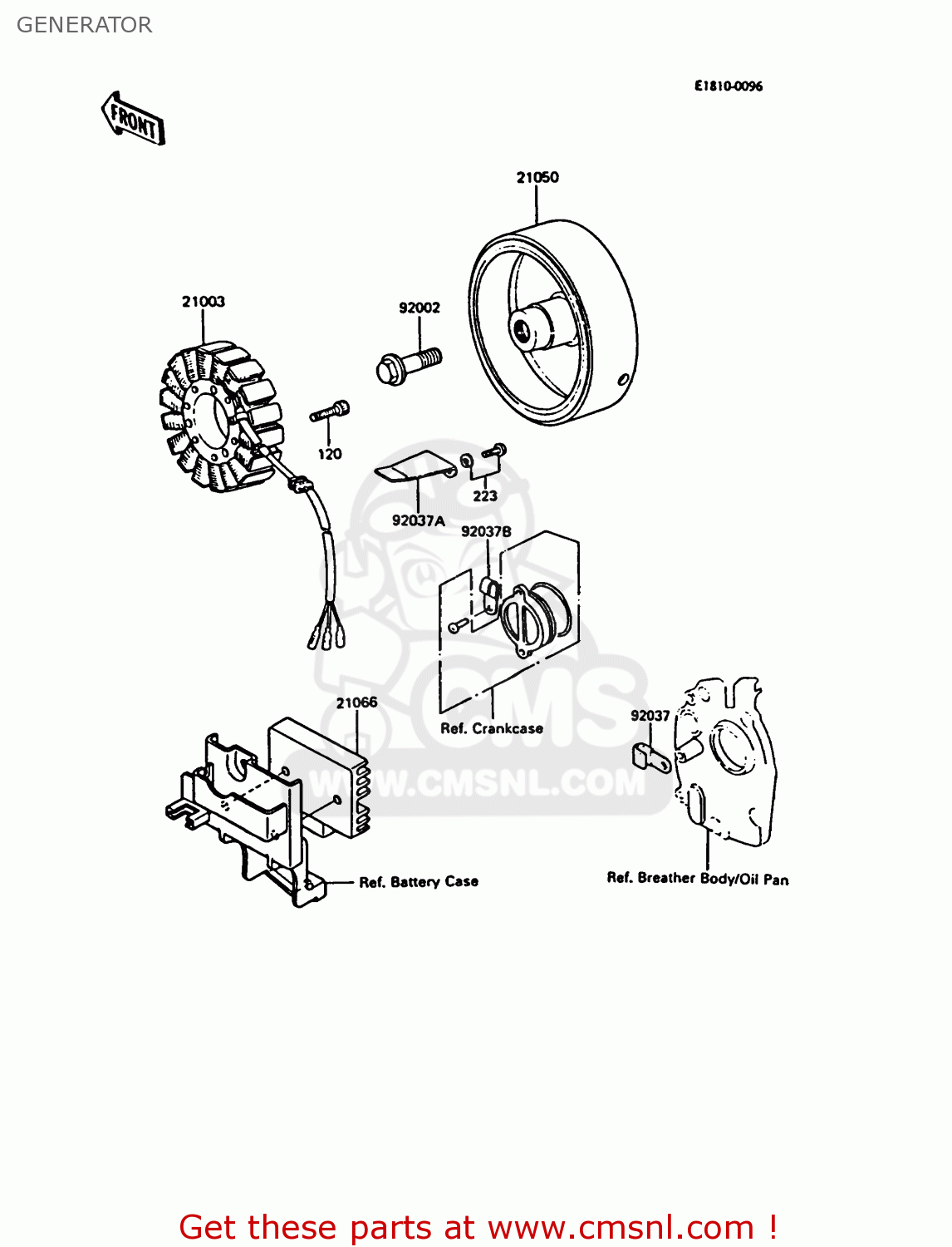 GENERATOR ZX550A4 GPZ550 1987 UNITED KINGDOM FG