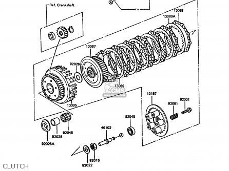 CLUTCH - ZX550A4 GPZ550 1987 UNITED KINGDOM FG