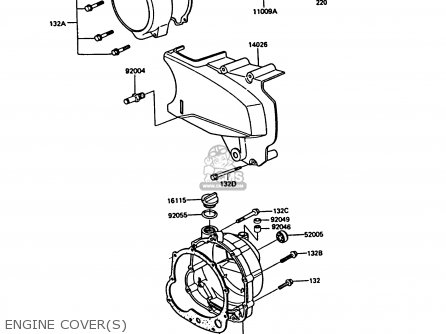 ENGINE COVER(S) - ZX550A4 GPZ550 1987 UNITED KINGDOM FG