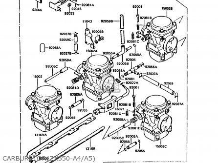 CARBURETOR(ZX550-A4/A5) - ZX550A4 GPZ550 1987 UNITED KINGDOM FG