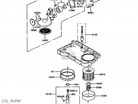 OIL PUMP - ZX550A4 GPZ550 1987 UNITED KINGDOM FG
