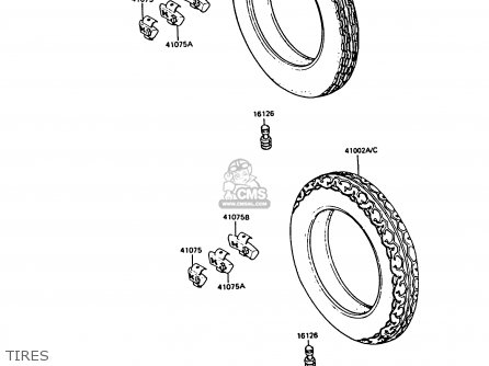 TIRES - ZX550A4 GPZ550 1987 UNITED KINGDOM FG