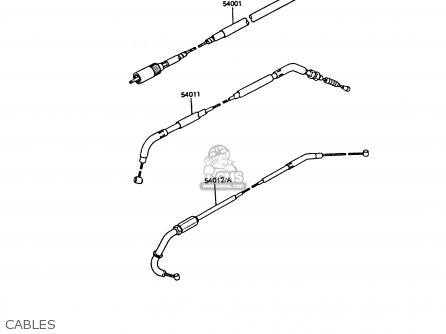 CABLES - ZX550A4 GPZ550 1987 UNITED KINGDOM FG