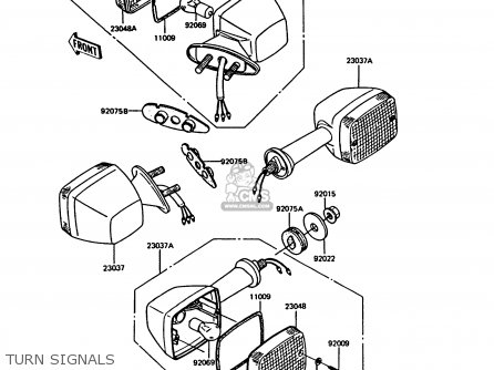 TURN SIGNALS - ZX550A4 GPZ550 1987 UNITED KINGDOM FG