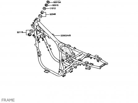 FRAME - ZX550A5 GPZ550 1988 EUROPE FG GR