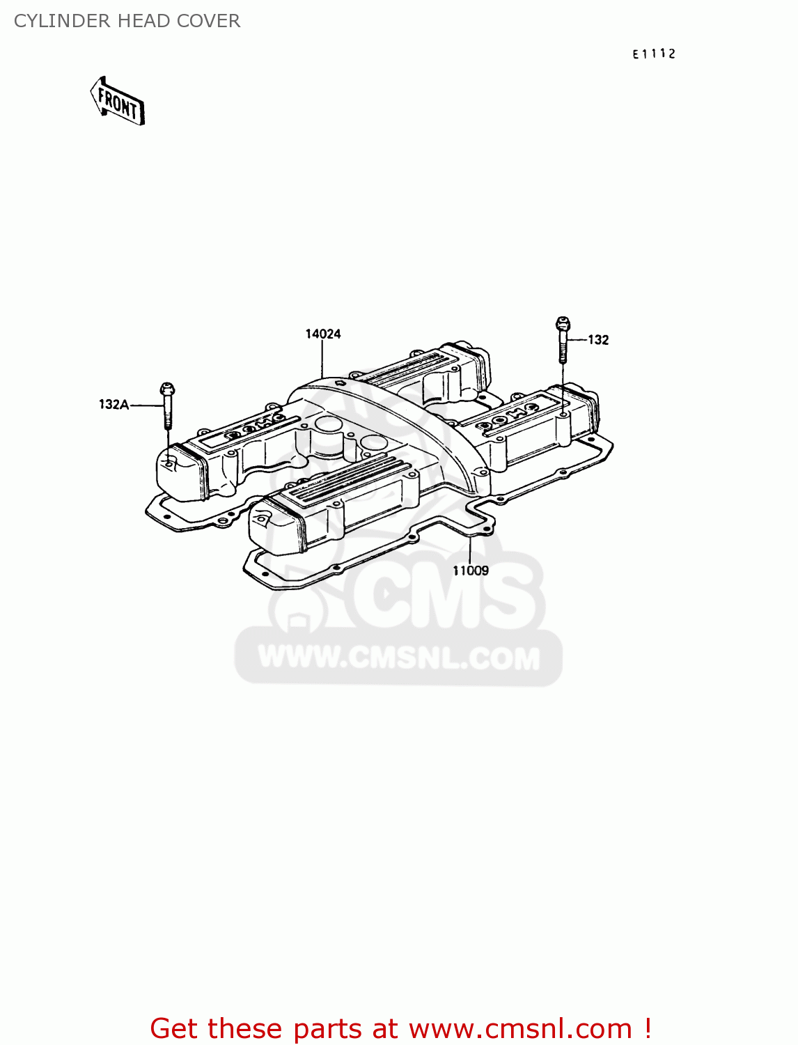 CYLINDER HEAD COVER ZX550A6 GPZ550 1989 FG