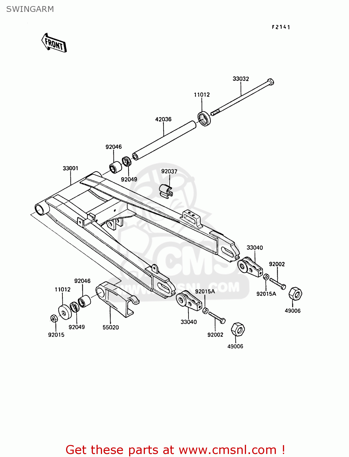 SWINGARM ZX550A6 GPZ550 1989 FG