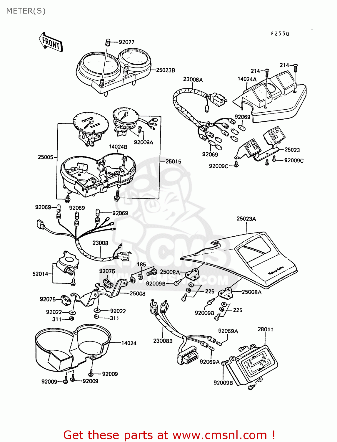 METER(S) ZX550A6 GPZ550 1989 FG