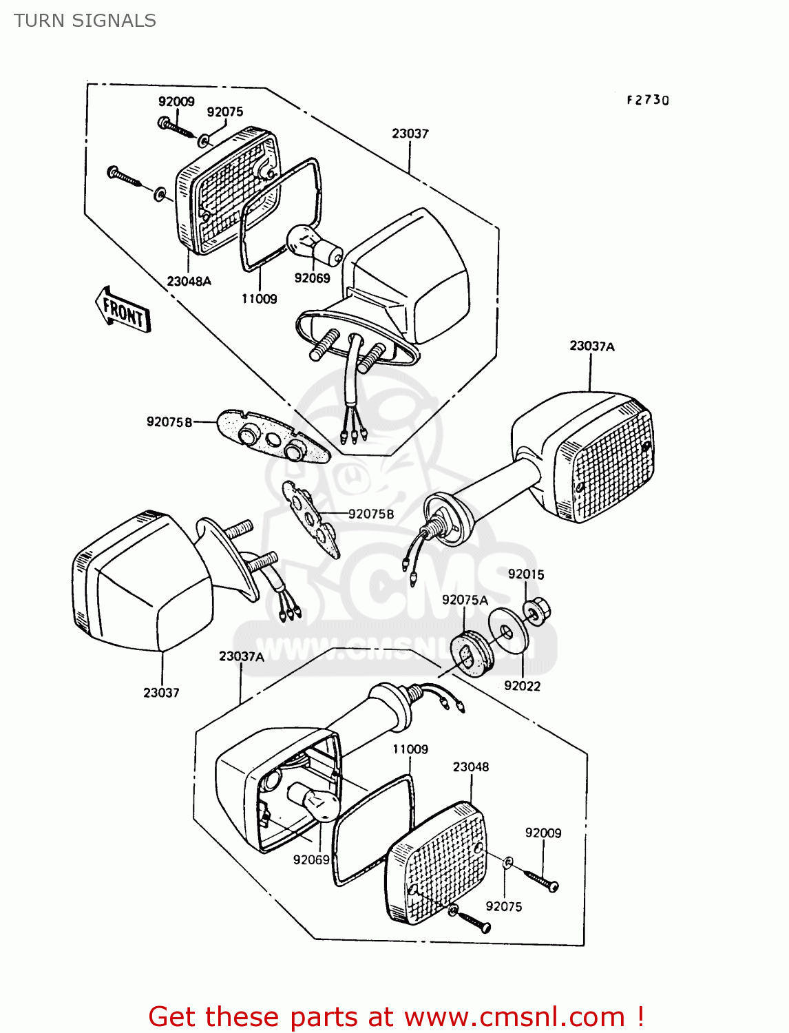 TURN SIGNALS ZX550A6 GPZ550 1989 FG