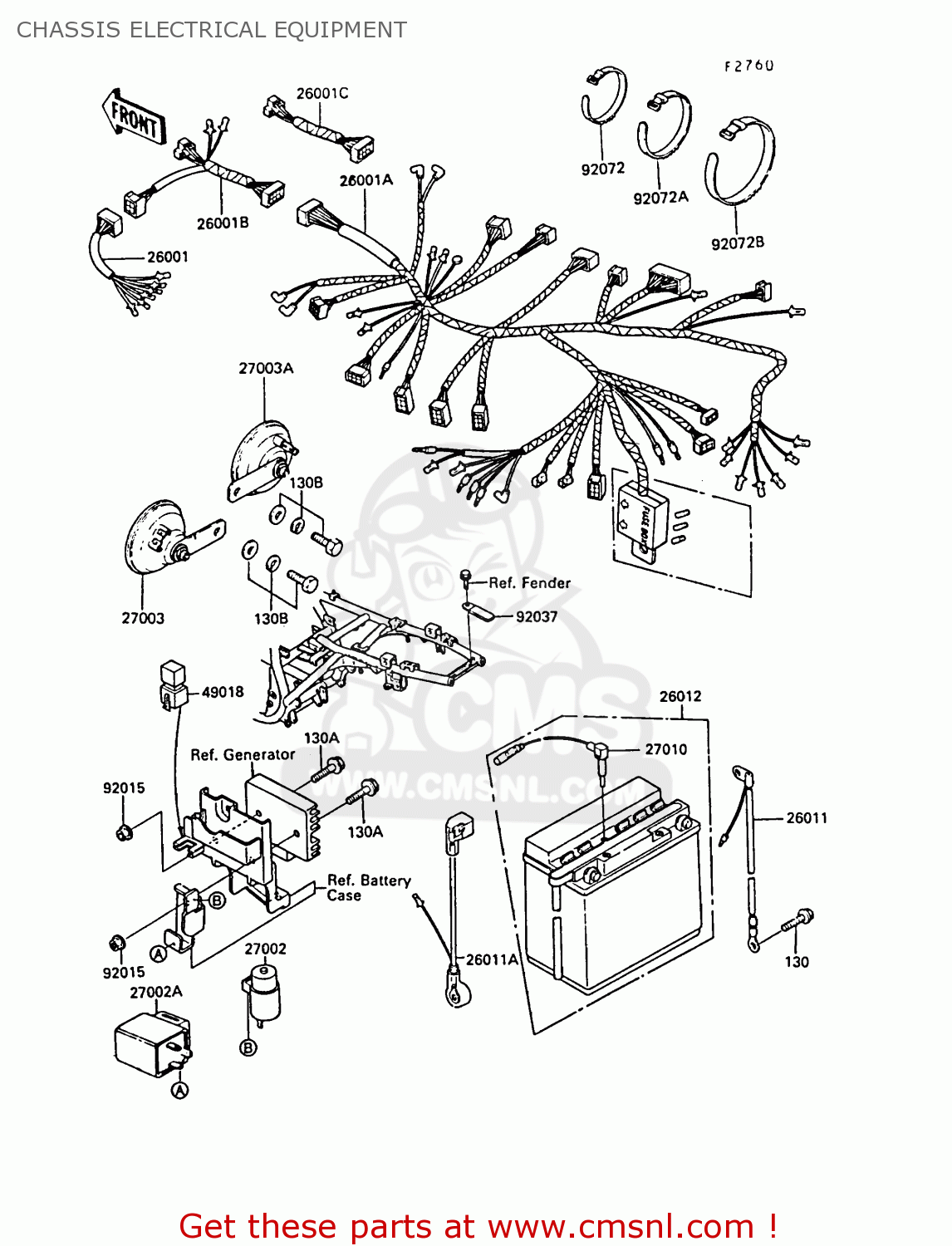 CHASSIS ELECTRICAL EQUIPMENT ZX550A6 GPZ550 1989 FG