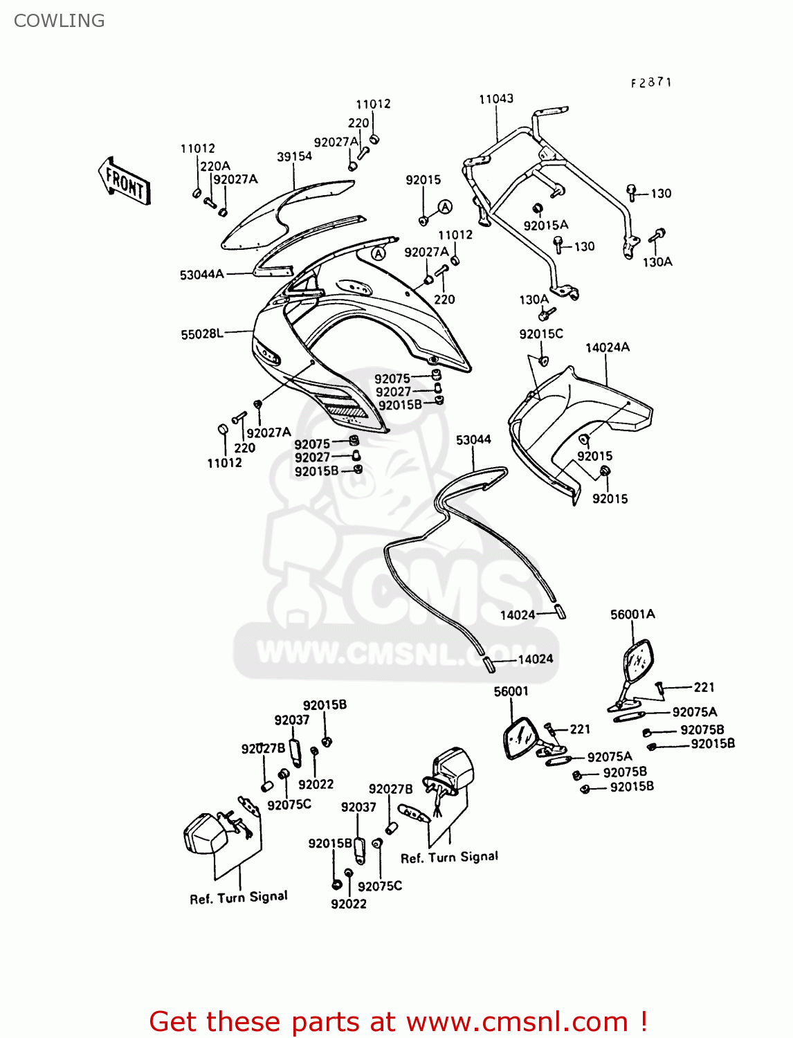 COWLING ZX550A6 GPZ550 1989 FG