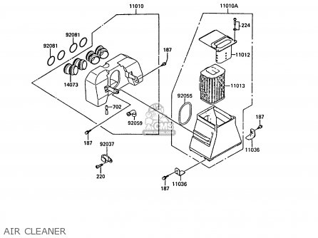 AIR CLEANER - ZX550A6 GPZ550 1989 FG