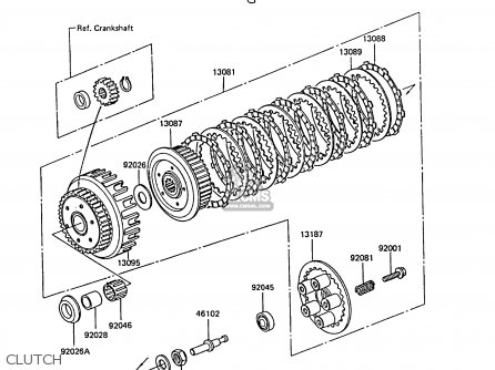 CLUTCH - ZX550A6 GPZ550 1989 FG