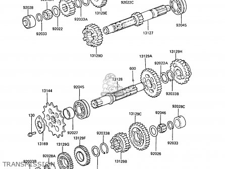 TRANSMISSION - ZX550A6 GPZ550 1989 FG