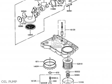OIL PUMP - ZX550A6 GPZ550 1989 FG