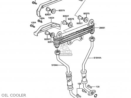 OIL COOLER - ZX550A6 GPZ550 1989 FG